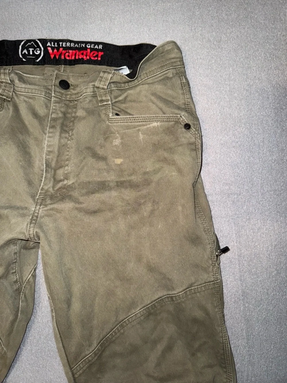 Wrangler All Terrain Gear Olive Green Utility Pants